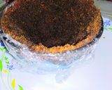 A picture of step 4 of Bread Halwa with stuffed ice cream.