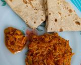A picture of step 5 of Sev Tamatar Ki Sabji.