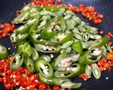 รูปขั้นตอนการทำที่ 2 ของ กะเพราหมูไก่สับ เพื่อสุขภาพ