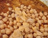 A picture of step 4 of Chana masala (no onion no garlic).