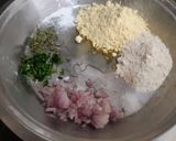 A picture of step 1 of Besani roti.