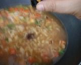A picture of step 4 of Vegetable Thukpa/Veg Noodle Soup.