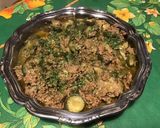 Une image de l'étape 13 de Bœuf épicé aux courgettes, oignons et persil.