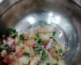A picture of step 2 of Stuffed Potato Fritters Chaat.