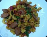 Foto langkah ke 4 dari resep Tumis makaroni sosis.