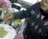 A picture of step 2 of Cheese chutney sandwich.