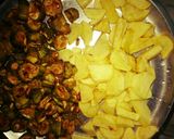 A picture of step 8 of Special onion potato Karela(bitter gourd) sabji.