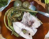 รูปขั้นตอนการทำที่ 6 ของ ปลาทับทิมนึ่ง ผักรวม กินกับแจ๋วมะกอก
