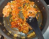A picture of step 3 of Methi Chicken / fresh fenugreek chicken.