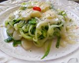 【美式】簡易快速5分鐘上桌 蒜香起司櫛瓜麵的食譜步驟6照片