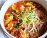 Foto langkah ke 5 dari resep Misoa Telur Tomat.