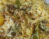 A picture of step 8 of Beef Biryani.