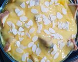 Foto langkah ke 4 dari resep Puding Roti Kurma Fla Custard.