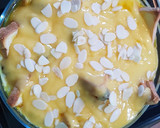 Foto langkah ke 4 dari resep Puding Roti Kurma Fla Custard.
