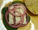 A picture of step 7 of Lamb burger.