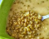 A picture of step 8 of Bubur Kacang Hijau / Sweet Mung Beans Porridge.