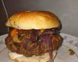 Foto del paso 6 de la receta: Hamburguesa de res con champiñones rellena de queso