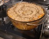 Une image de l'étape 14 de Timbale de spätzles aux tomates, thon, emmental et curcuma.