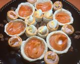 Foto del paso 1 de la receta: Vol au vent de foie de frambuesas con huevo hilado