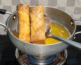 A picture of step 16 of Veg noodles spring rolls.