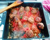 Foto del paso 9 de la receta: Tagliatelle con salsa con albóndigas