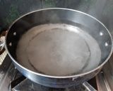 A picture of step 1 of Rajasthani dish gatte ki sabzi.