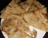 A picture of step 4 of Soft coconut layered chapati.