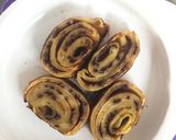 Foto langkah ke 6 dari resep Pancake Gulung Cokelat Keju.