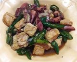 Foto langkah ke 6 dari resep Cumi asin tahu cabai hijau.