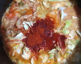 Hình bước làm 4 của món Canh kim chi ức gà gạo lứt ăn kèm rong biển (Eat clean)
