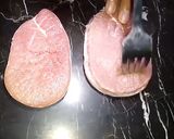 A picture of step 1 of Beef Tarragon Steak with Mayo Dip Sauce.