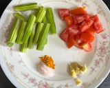 A picture of step 1 of Moringa Soup.
