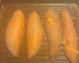 Une image de l'étape 2 de Patate douce au foie de morue /sauce à l’orange.
