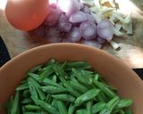 Foto langkah ke 1 dari resep Tumis Buncis Telur.