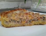 Foto del paso 9 de la receta: Quiche primavera de atún con masa de harina de maíz