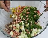 A picture of step 4 of Sprouted Moong salad.