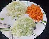 A picture of step 2 of Cold veg sandwich.