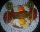 Foto del paso 6 de la receta Patatas rellenas de calabacín, pimiento y huevos al horno