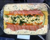 Foto del paso 1 de la receta: Causa de pulpa de cangrejo, langostino y salmón