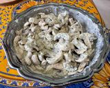 Une image de l'étape 10 de Champignons de Paris à l’ail frais, crème et coriandre.