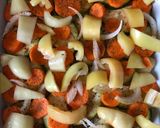 Lazacos zöldségek csőben sütve recept fázis 1 fotója
