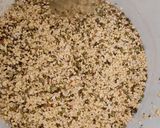 A picture of step 1 of Boiled colocasia leaves with moong dal and chawli dal.