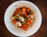 Hình bước làm 3 của món Dưa muối xổi ăn kèm đồ nướng (Asazuke)