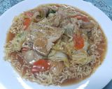 รูปขั้นตอนการทำที่ 4 ของ บะหมี่ราดหน้าผักกาดขาว