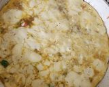 A picture of step 4 of Chicken Cheese Omelate.