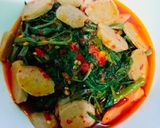 Foto langkah ke 6 dari resep Kangkung Spicy Saus Tiram.