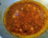 A picture of step 7 of Dahi Potol.