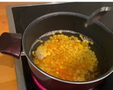 A picture of step 1 of Carrot & Sweet Corn Soup.