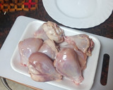 Foto del paso 1 de la receta: Jamoncitos de pollo en salsa de almendras con papas cocidas