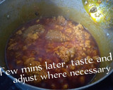 A picture of step 4 of Pounded Yam and Egusi Soup with Bitterleaf.